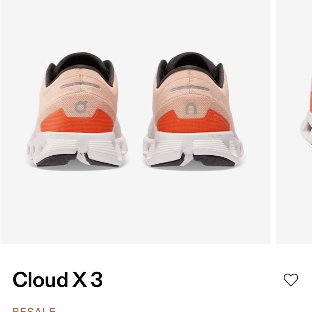 NEW!!!On Running Cloud X 3 Women's Running Shoe — Rose Sand with Black Accents - Picture 2 of 3